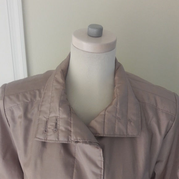 Downpour Beige Long Weterproof Rain Coat Size 16 - Picture 2 of 6